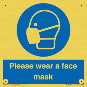 Please wear a face mask